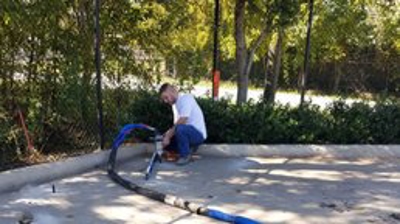 fixing drainage issue Photo