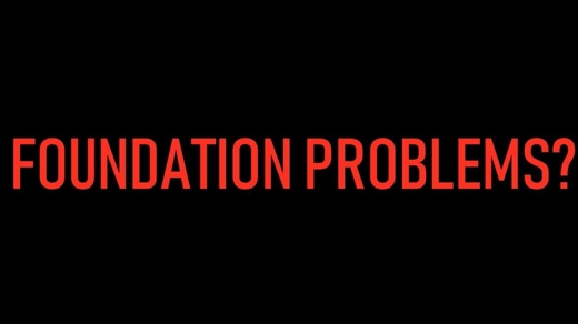 Foundation problems? text