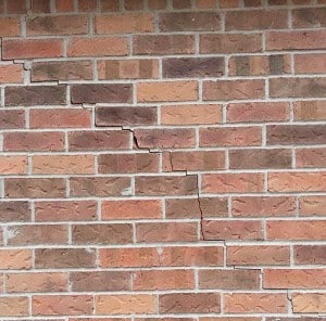 cracked brick