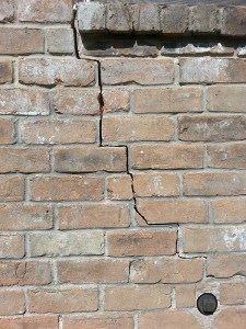 cracked brick